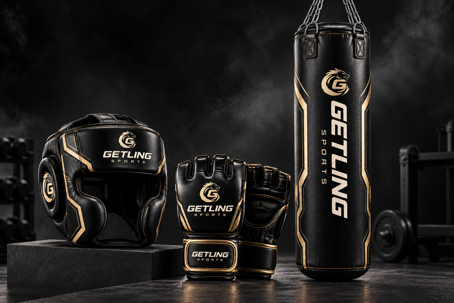 Custom combat sports equipment developed for private label and branded programs