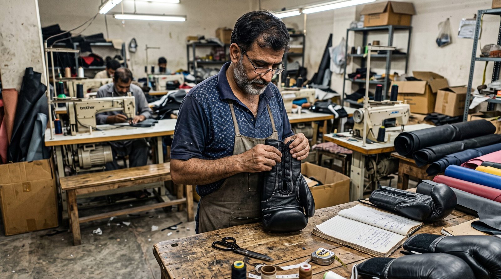 Contrôle des gants de boxe : vérification de la fabrication, des coutures et des finitions