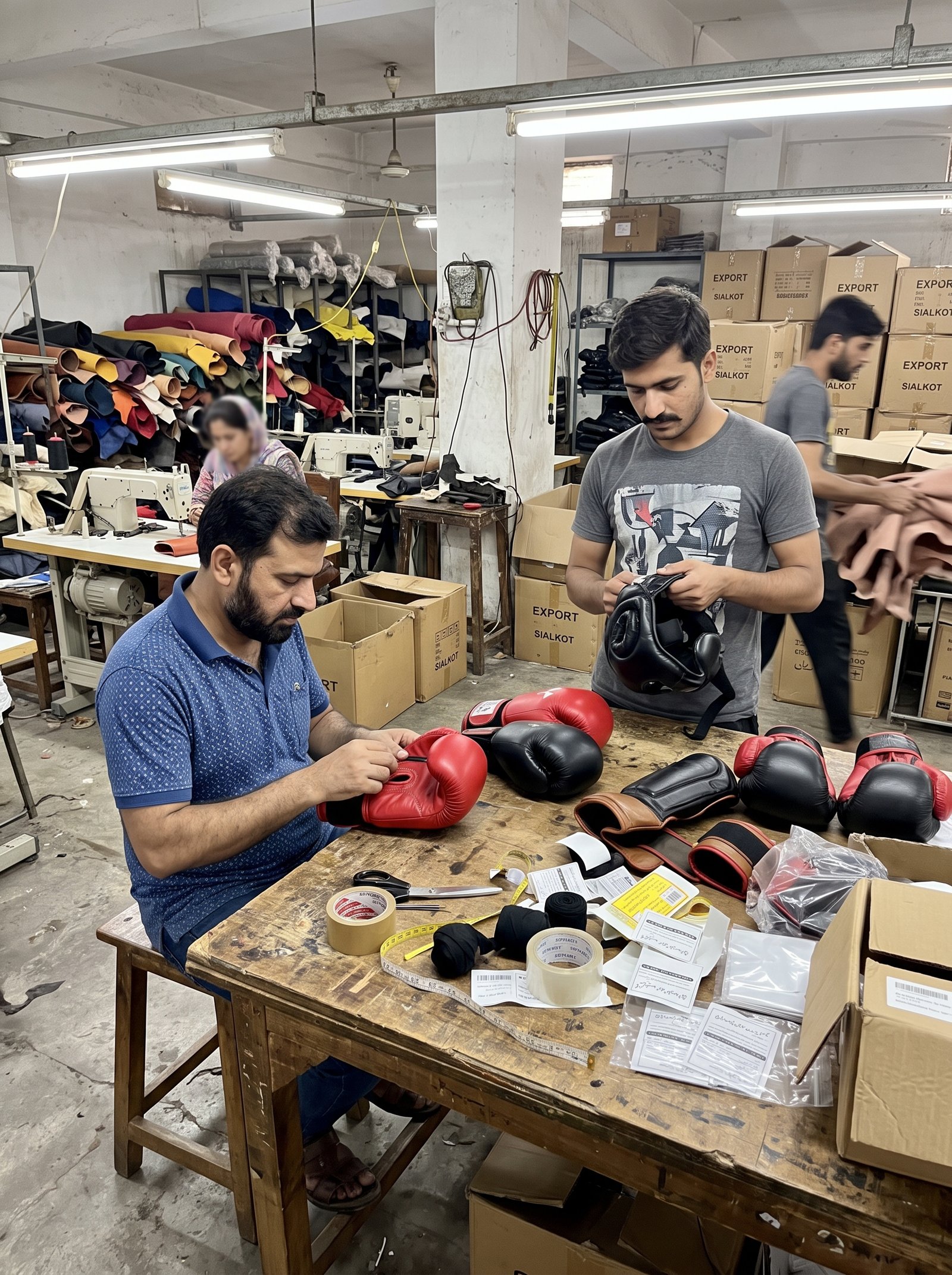 Casque de protection pour sports de combat : contrôle de la qualité de fabrication et de finition